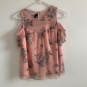 cold shoulder juniors top